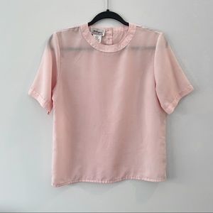 Vintage baby pink blouse